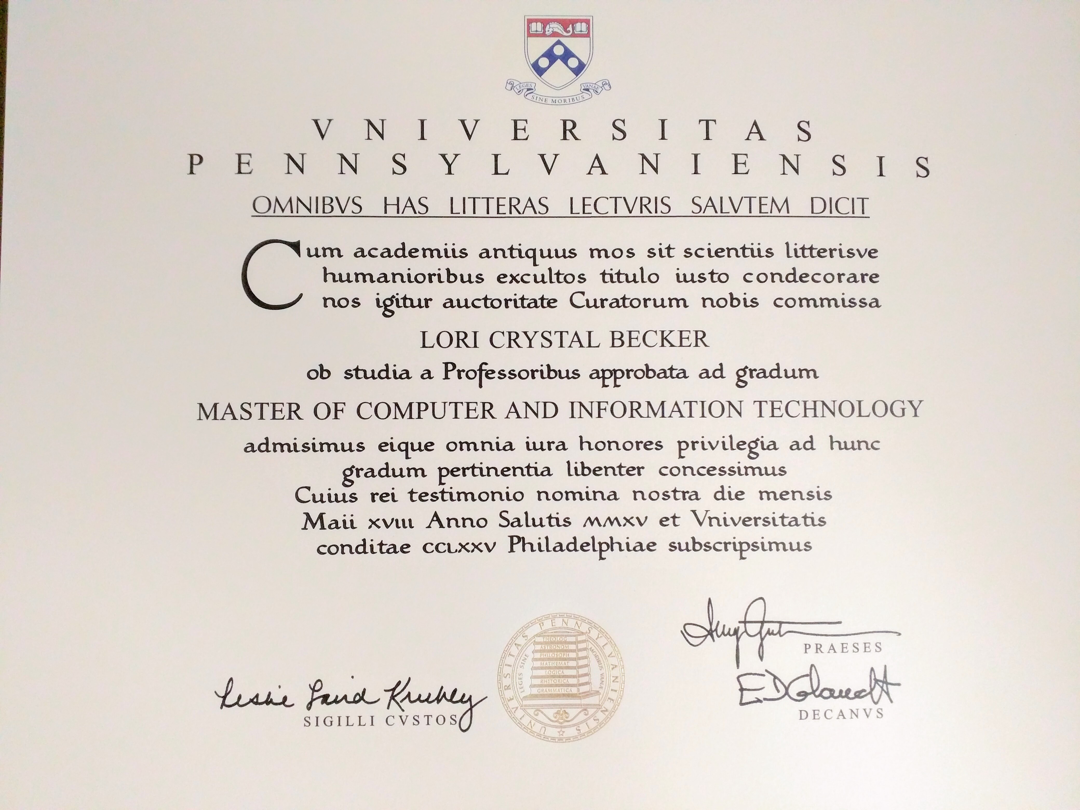 UPenn Diploma